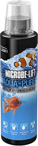 MICROBE-LIFT Aqua-Pure - 236 ml - Flüssiges Filtermedium für kristallklares Wasser in Allen Aquarien, 100% biologisch, verbessert Wasseraufbereitung, für Meer- & Süßwasseraquarien. von ARKA