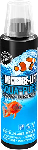 Microbe-Lift Aqua-Pure - 236 ml - Flüssiges Filtermedium für kristallklares Wasser in Allen Aquarien, 100% biologisch, verbessert Wasseraufbereitung, für Meer- & Süßwasseraquarien von MICROBE-LIFT