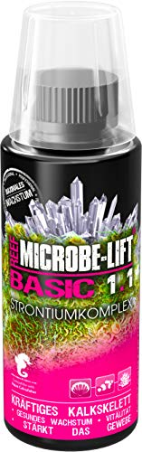 MICROBE-LIFT Basic 1.1 Strontiumkomplex - 120 ml - Teil des Basic-Systems, ergänzt Strontium für eine verbesserte Korallenversorgung in Meerwasseraquarien. von MICROBE-LIFT