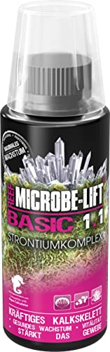 Microbe-Lift Basic 1.1 Strontiumkomplex - 120 ml - Teil des Basic-Systems, ergänzt Strontium für eine verbesserte Korallenversorgung in Meerwasseraquarien. von ARKA