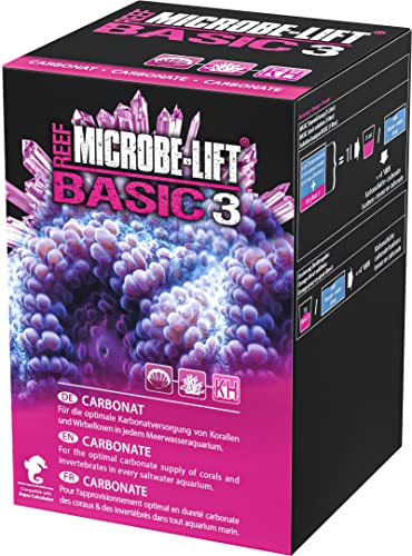 MICROBE-LIFT Basic 3 Carbonate - hochreines Carbonat (KH) für jedes Meerwasser Aquarium, sehr ergiebig, 2000g von MICROBE-LIFT