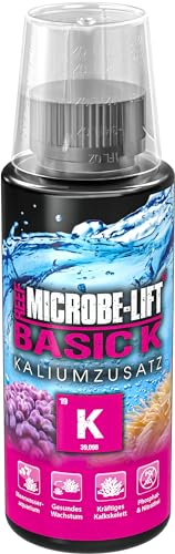 Microbe-Lift Basic K - 118 ml - Kalium Zusatz für Meerwasseraquarien zur gezielten Kaliumanhebung, unterstützt Korallenwachstum und -Farben. von ARKA