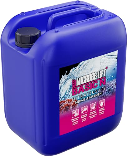 Microbe-Lift Basic N - 5000 ml - Nitrat Zusatz für Meerwasseraquarien zur gezielten Erhöhung des NO3-Werts, unterstützt gesundes Korallenwachstum. von ARKA