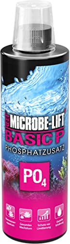 MICROBE-LIFT Basic P - 473 ml - Phosphat Zusatz zur kontrollierten Steigerung des PO4-Werts in Meerwasseraquarien, unterstützt Korallengesundheit. von ARKA