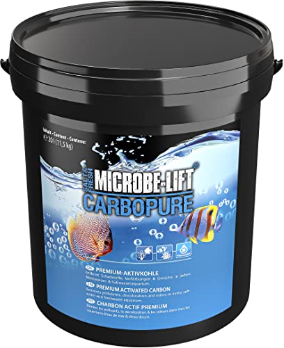 MICROBE-LIFT Carbopure - 20 L / 11,5 kg - Premium Aktivkohle, entfernt effektiv Verunreinigungen und Trübungen aus jedem Aquarium, dampfaktiviert & säuregewaschen. von MICROBE-LIFT