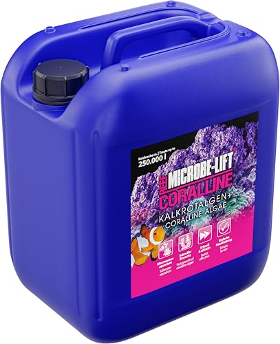 MICROBE-LIFT Coralline - 5 L - Kalkrotalgen-Booster zur Beschleunigung des Wachstums und Intensivierung der Farben von Kalkrotalgen in Meerwasseraquarien. von MICROBE-LIFT