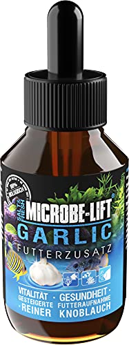 Microbe-Lift Garlic - 100ml - Knoblauch Futterzusatz, fördert Vitalität & Futteraufnahme bei Fischen, anwendbar mit Granulat, Flocken & Frostfutter von ARKA