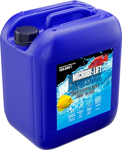 Microbe-Lift Herbtana - 5 L - Natürlicher, kräuterbasierter Gesundheitsbooster für Fische, stärkt das Immunsystem in Meer- und Süßwasseraquarien. von ARKA