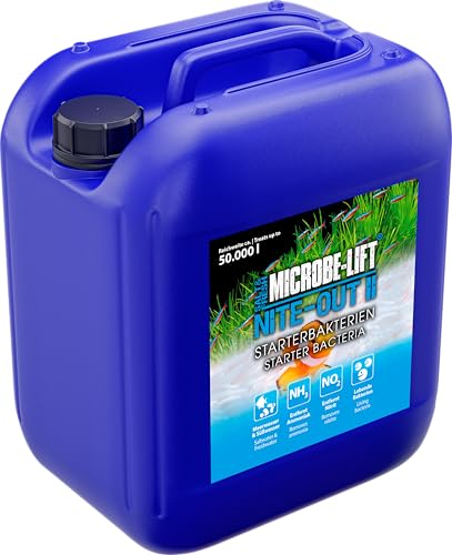 MICROBE-LIFT Nite-Out II - 5 L - Lebende Starterbakterien zur schnellen und sicheren Einrichtung von Meer- und Süßwasseraquarien, fördert die biologische Balance, 100% biologisch. von MICROBE-LIFT