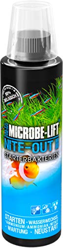 MICROBE-LIFT Nite-Out II - 236 ml - Lebende Starterbakterien zur schnellen und sicheren Einrichtung von Meer- und Süßwasseraquarien, fördert die biologische Balance, 100% biologisch von ARKA