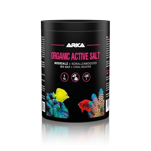 ARKA Organic Active Salt - 1 kg - Qualitäts-Meersalz für jedes Meerwasseraquarium von ARKA