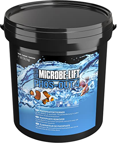 MICROBE-LIFT Phos-Out 4-20 L - Phosphat-Entferner auf Eisenhydroxid-Basis, entfernt effektiv Phosphat, Silikat und Gelbstoffe aus Meer- und Süßwasseraquarien. von MICROBE-LIFT