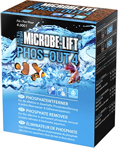 MICROBE-LIFT Phos-Out 4 - 1000 ml- Phosphat-Entferner auf Eisenhydroxid-Basis, entfernt effektiv Phosphat, Silikat und Gelbstoffe aus Meer- und Süßwasseraquarien. von ARKA