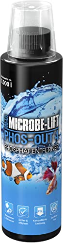 Microbe-Lift® - Phos-Out 4 | Flüssiger Phosphat-Entferner für jedes Meerwasser & Süßwasser Aquarium. | Schnell, sicher & nachhaltig | FREI von Lanthan | Inhalt: 236ml von ARKA