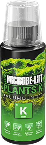 MICROBE-LIFT Plants K - 118 ml - Hochwertiger Kaliumdünger für prächtigen Pflanzenwuchs in Süßwasseraquarien, frei von Nitrat & Phosphat, fördert gesunde Vegetation. von MICROBE-LIFT