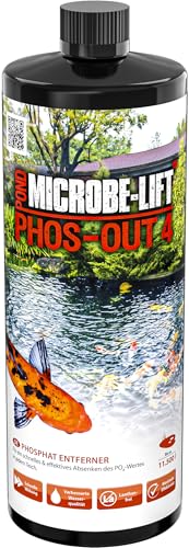 Microbe-Lift Pond Phos-Out 4-946 ml - Effektiver flüssiger Phosphatentferner für Teiche, verbessert die Wasserqualität ohne den Einsatz von Lanthan. von ARKA