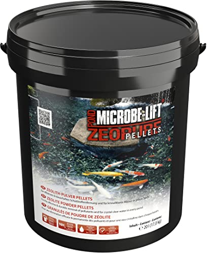 MICROBE-LIFT Pond Zeopure Pellets - Zeolith-Pellets für kristallklares Wasser, entfernt Schadstoffe, optimal zur Verwendung in jedem Teich (17kg) von MICROBE-LIFT