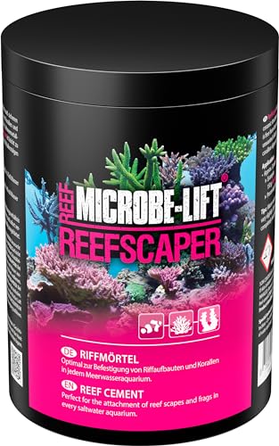 MICROBE-LIFT Reefscaper - 1000 g - Professioneller Riffmörtel ideal zur stabilen Befestigung von Korallen und Riffstrukturen in Meerwasseraquarien, einfach in der Anwendung. von ARKA