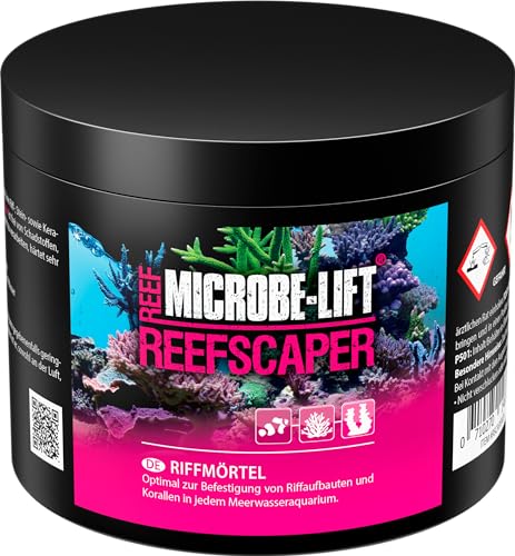 MICROBE-LIFT Reefscaper - 500 g - Professioneller Riffmörtel ideal zur stabilen Befestigung von Korallen und Riffstrukturen in Meerwasseraquarien, einfach in der Anwendung. von ARKA