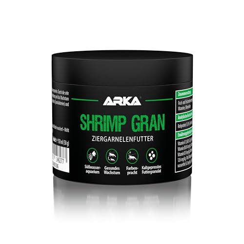 MICROBE-LIFT Shrimp Gran - 150 ml / 50 g - Premium Garnelenfutter als Alleinfutter, kaltgepresst, fördert Wachstum und Farbenpracht von Garnelen in Süßwasseraquarien. von ARKA