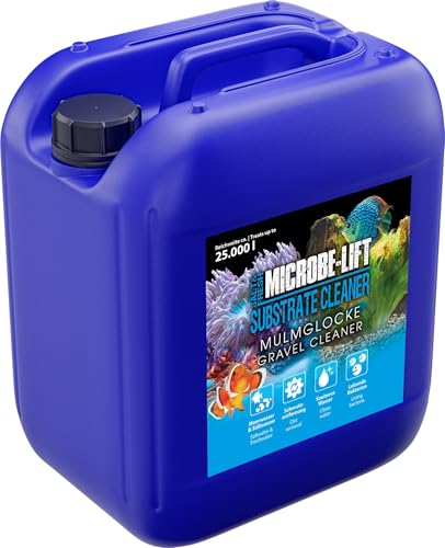 MICROBE-LIFT Substrate Cleaner - 5 L - 100% biologische Bodenreinigung für Meer- & Süßwasseraquarien, entfernt Mulm & Schmutz, unterstützt gesundes Aquarienleben. von MICROBE-LIFT