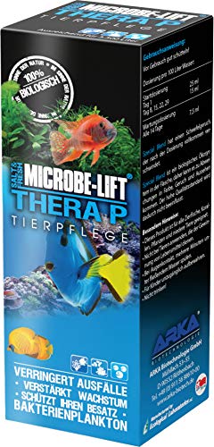 Microbe-Lift® - TheraP | Für gesunde & lebhafte Fische | Verringert Ausfälle & Krankheiten | Steigert Wachstum & Färbung von Tieren | 100% biologisch | Meerwasser & Süßwasser Aquarium | Inhalt: 251ml von MICROBE-LIFT