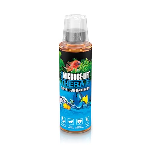 MICROBE-LIFT TheraP - 251 ml - 100% biologische Tierpflege Bakterien, fördert Wachstum & Vitalität von Fischen in Meer- & Süßwasseraquarien, verringert Krankheitsfälle von MICROBE-LIFT