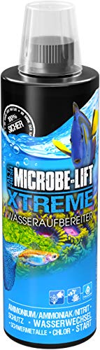 MICROBE-LIFT Xtreme - 473 ml - Wasseraufbereiter neutralisiert schädliche Stoffe in Meer- & Süßwasseraquarien, sorgt für fischgerechtes Wasser, entfernt Chlor & Schwermetalle von MICROBE-LIFT