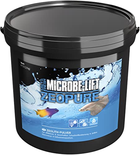 MICROBE-LIFT Zeopure Powder - 2,9 kg - Effektives Zeolith Pulver (50 Micron) für die Reduktion von Ammonium, Nitrat & Phosphat, verbessert Wasserqualität in Allen Aquarien. von MICROBE-LIFT