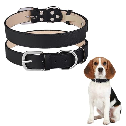 Halsband Hund, Hundehalsband, Dog Collar, Halsbänder Hund, Verstellbares Hundehalsband mit Sicherheitsschnalle,Tierbedarf, Bequem Hunde Halsband für Mittlere und Große Hunde (A) von MIGIFTDY