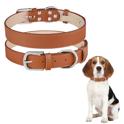 Halsband Hund, Hundehalsband, Dog Collar, Halsbänder Hund, Verstellbares Hundehalsband mit Sicherheitsschnalle,Tierbedarf, Bequem Hunde Halsband für Mittlere und Große Hunde (B) von MIGIFTDY