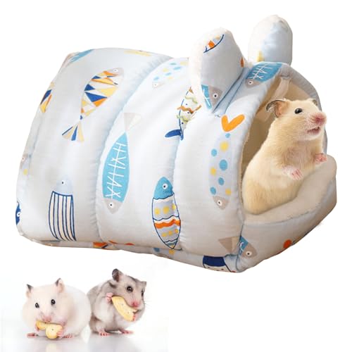 Meerschweinchen Betthöhle Gemütliches, Kaninchen Bett Warme Meerschweinchen Kuschelhöhle Haus Zubehoer, Hamsterkäfig, Meerschweinchen-Spielzeug für Hamster Frettchen Igel Chinchilla Kleintiere (B) von MIGIFTDY