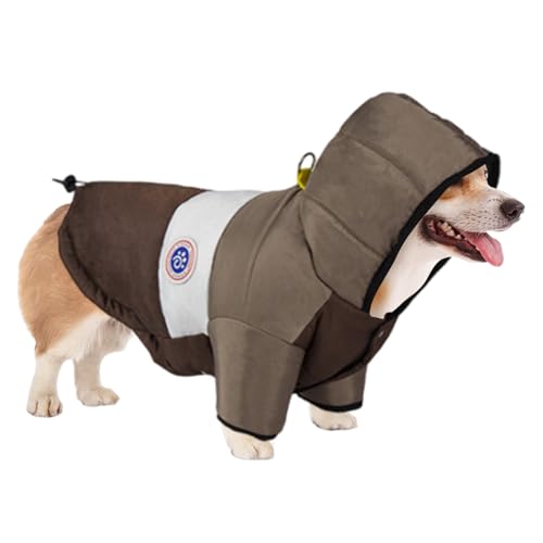 Pets Warmup Coat Warm Hundemantelgurthund Hundejacke Winterweste Haustier Hund Schneejacke Welpe Wasserdicht aus Reiner Baumwolle Gepolsterte Mantel Für kleine und mittlere Haustiere (B) von MIGIFTDY