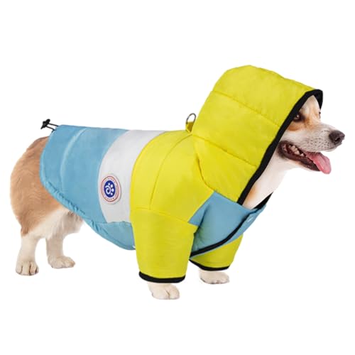 Pets Warmup Coat Warm Hundemantelgurthund Hundejacke Winterweste Haustier Hund Schneejacke Welpe Wasserdicht aus Reiner Baumwolle Gepolsterte Mantel Für kleine und mittlere Haustiere (C) von MIGIFTDY