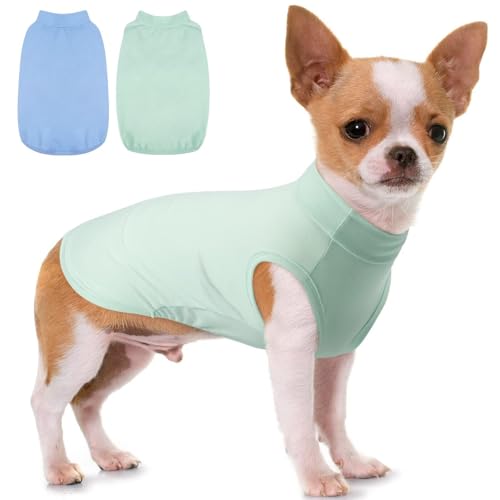 MIGOHI Gemütliche Hunde-Shirts für kleine Welpen, kleine Hunde für Jungen und Mädchen, atmungsaktiv, dehnbar, für Hunde und Katzen, Tank-Top, ärmellose Weste für Hunde, Welpen-Shirts für kleine Hunde, von MIGOHI