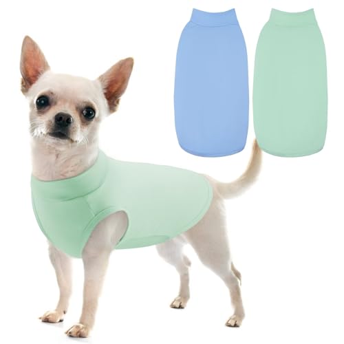 MIGOHI Gemütliche Hunde-Shirts für kleine Welpen, kleine Hunde für Jungen und Mädchen, atmungsaktiv, dehnbar, für Hunde und Katzen, Tank-Top, ärmellose Weste für Hunde, Welpen-Shirts für kleine Hunde, von MIGOHI