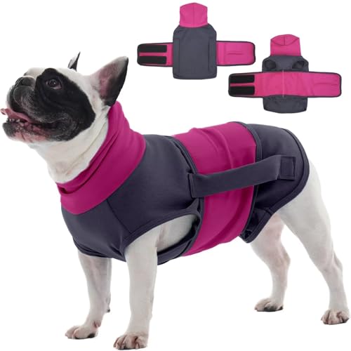 MIGOHI Hunde-Angstweste, gewichtete Hundeweste, Angstjacke für mittelgroße Hunde, Feuerwerk, Jungen und Mädchen, Trennung, Reisen, Lärm, Stürme, Tierarztbesuche, Boston Terrier, Jack Russell Terrier, von MIGOHI