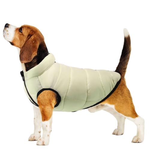 MIGOHI Wendbare Hundejacke für den Winter, winddichter Rollkragen-Hundemantel für kleine und mittelgroße Hunde, warmer Schneeanzug mit Reißverschluss für kaltes Wetter, wasserdichte Hundejacke mit von MIGOHI