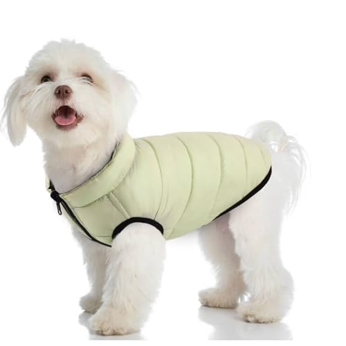 MIGOHI Wendbare Hundejacke für den Winter, winddichter Rollkragen-Hundemantel für kleine mittelgroße Hunde, warme Hundeschneeanzugjacke mit Reißverschluss für kaltes Wetter, wasserdichte von MIGOHI