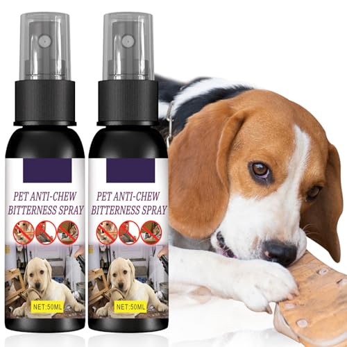 MILIAFLICK Bitterspray Hund, Bitter Spray für Hunde, Anti Kau Spray Hund, Anti Kau Bitterstoffe Spray, um das Kauen und Lecken von Möbeln, Schuhen, Bandagen zu Stoppen von MILIAFLICK