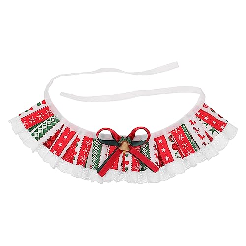 MINAOLULUS 1Stk Weihnachtsschal für Haustiere Weihnachtshaustierlätzchen Haustier Kostüm Bandana Pet Christmas bib Christmas Themed pet Bandana Hund kostüm zubehör Weihnachtshundebandana von MINAOLULUS