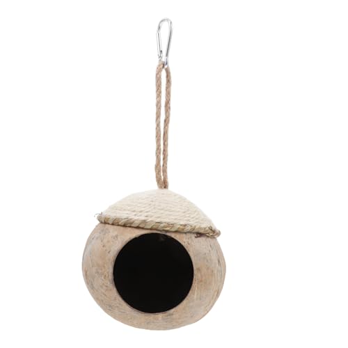 MINAOLULUS 1stück Kokosnussschalen-vogelhaus Für Kleintiere Hängendes Nistmaterial Für Wellensittiche Kanarienvögel Hamster Und Squirrels Natürlicher Langlebiger Rückzugsort MINAOLULUS 1stück Kokosnussschalen-vogelhaus Für Kleintiere Hängendes Nistmaterial Für Wellensittiche Kanarienvögel Hamster Und Squirrels Natürlicher Langlebiger Rückzugsort von MINAOLULUS