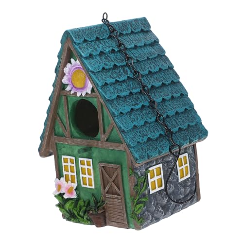 MINAOLULUS 1stück Hängendes Vogelhaus Aus Resin Niedliches Vogelschutzhaus Für Garten Kunsthandwerk Ornament Für Kleine Vögel Für Außenbereich MINAOLULUS 1stück Hängendes Vogelhaus Aus Resin Niedliches Vogelschutzhaus Für Garten Kunsthandwerk Ornament Für Kleine Vögel Für Außenbereich von MINAOLULUS