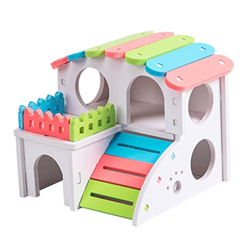 MINAOLULUS Holz Hamsterhaus Für Kleintiere Natürliches Nest Geeignet Für Hamster Meerschweinchen Und Rennmäuse Leicht Und Tragbar Idealer Rückzugsort Und Spielzeug Schadstofffrei MINAOLULUS Holz Hamsterhaus Für Kleintiere Natürliches Nest Geeignet Für Hamster Meerschweinchen Und Rennmäuse Leicht Und Tragbar Idealer Rückzugsort Und Spielzeug Schadstofffrei von MINAOLULUS