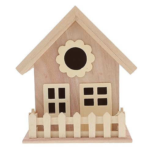 MINAOLULUS Kreatives Holz Vogelhaus Mit Doppelten Fenstern Und Breitem Eingang Für -Gestaltung Im Garten Für Kleine Vögel Wie Kanarienvögel Und Papageien MINAOLULUS Kreatives Holz Vogelhaus Mit Doppelten Fenstern Und Breitem Eingang Für -Gestaltung Im Garten Für Kleine Vögel Wie Kanarienvögel Und Papageien von MINAOLULUS
