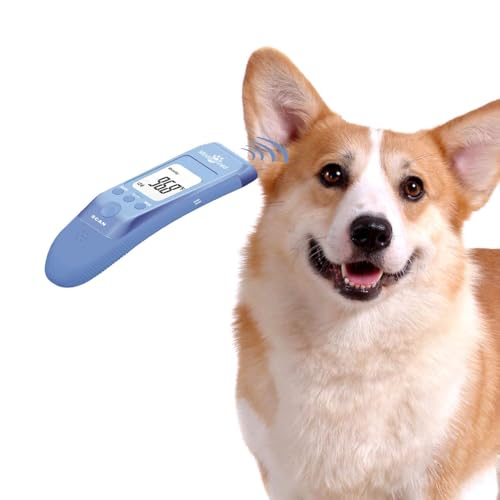 Mindpet-med berührungsloses Haustierthermometer für Hunde, klassisch, schnell klinisch, 3 Modi (Körper, Objektoberfläche, Raum), Körpermodi messen die Ohrtemperatur von Haustieren genau, stummschaltba von MINDPET-MED