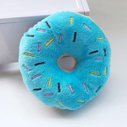 MINGKI 3 STÜCKE Weicher Hund Donuts Plüsch Haustier Hund Spielzeug Für Hunde Kauspielzeug Welpen Quietscher Sound Spielzeug Lustiger Welpe Kleiner Mittelgroßer Hund Interaktives Spielzeug von MINGKI