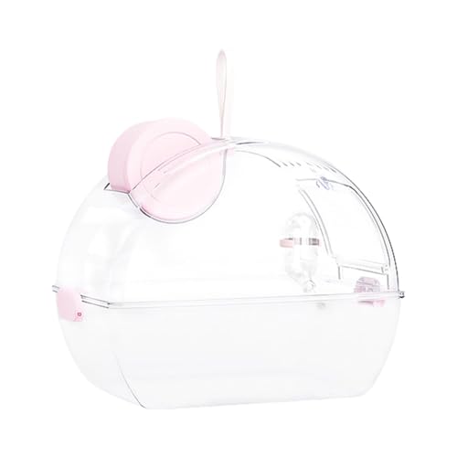 MINGLEA Tragbare Hamster-Tragetasche mit Wasserflasche, Hamsterkäfig, atmungsaktiv, Haustier-Handtaschen, Reiseetui, Kleintiere von MINGLEA