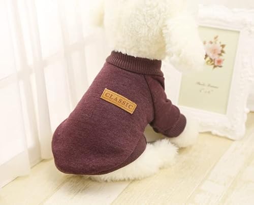 MINGSO Hundekleidung für kleine Hunde, weiche Haustier-Hundepullover, Kleidung für Hunde, Winter, Chihuahua-Kleidung, klassisches Haustier-Outfit von MINGSO