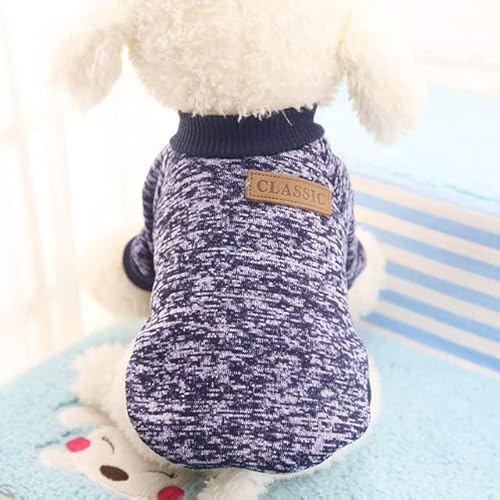 MINGSO Hundekleidung für kleine Hunde, weiche Haustier-Hundepullover, Kleidung für Hunde, Winter, Chihuahua-Kleidung, klassisches Haustier-Outfit von MINGSO